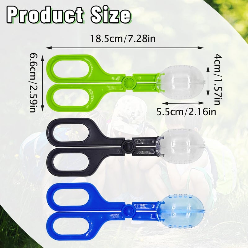 ZLY 3 Pack Reptile Feeding Clamp,Reptile Poop Scoop Reptile Feeding and Cleaning Tool,Plastic Reptile Feeding Clamp for Tortoise Lizard Frog Spider and Other Small Animals - Image 4